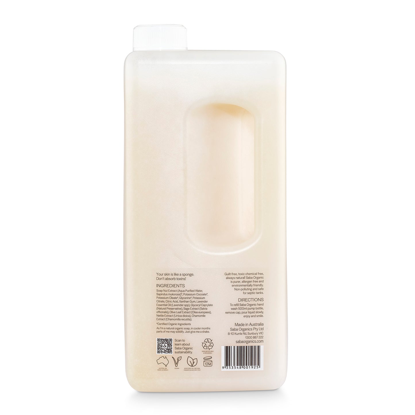 2L Refill - Body Wash Tasmanian Lavender & Sage