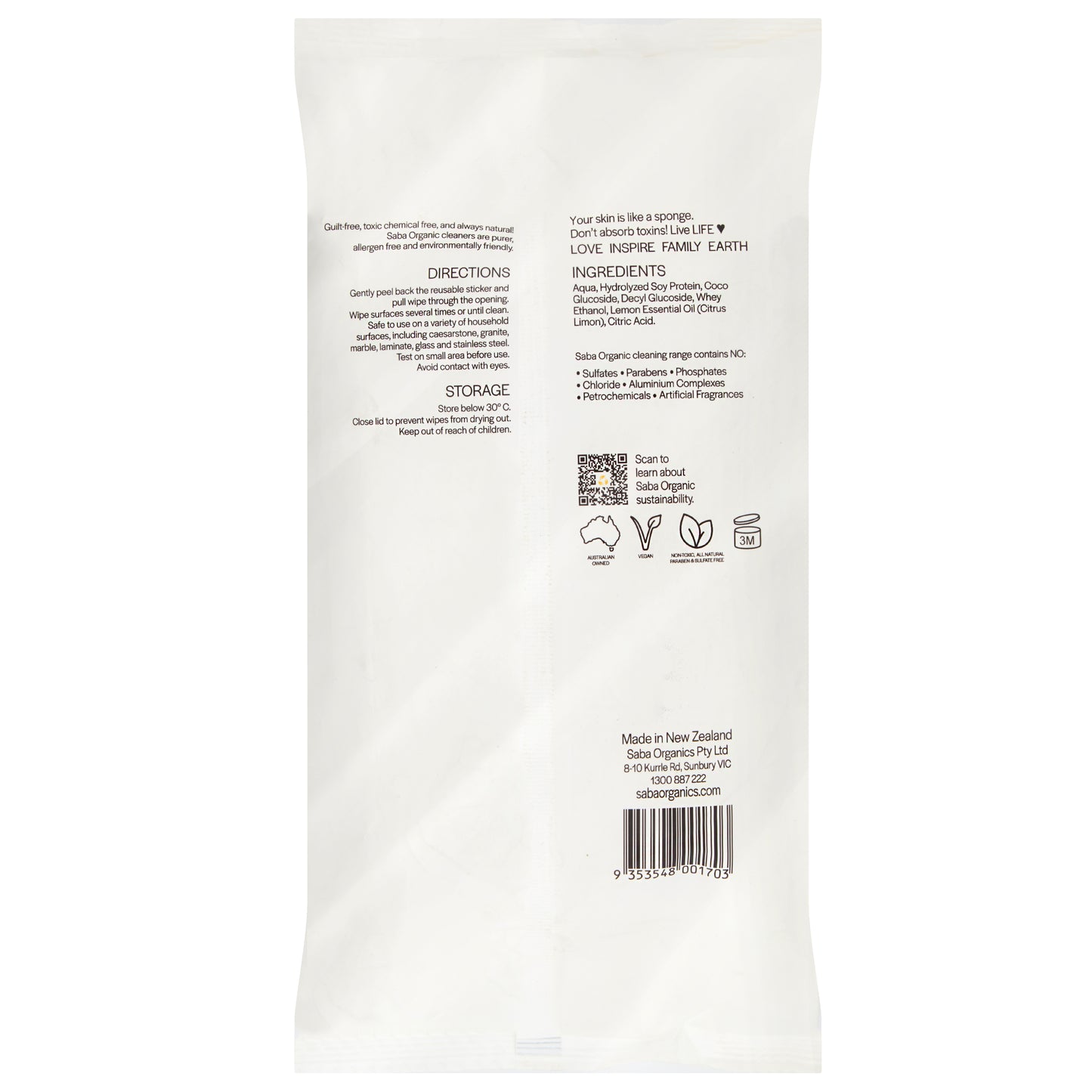Multi-Purpose Wipe 120 pack - Lemon Blast