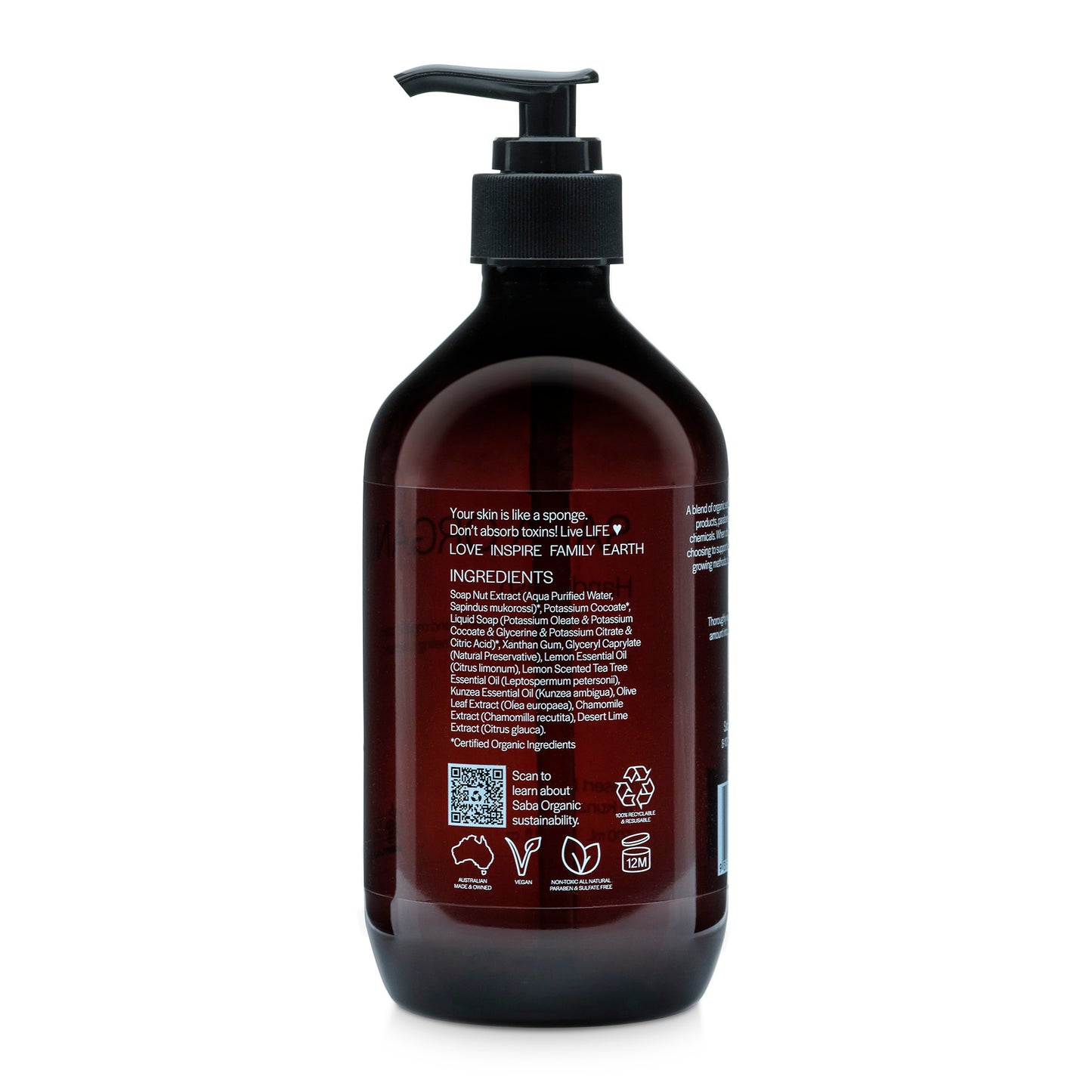 Hand Wash - Sweet Orange and Clary Sage