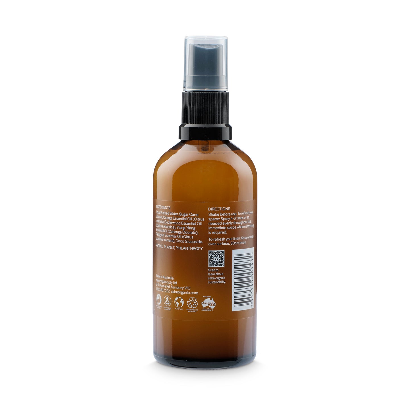 Room Spray - Wild Orange, Cedarwood & Ylang Ylang